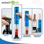 Electric Wine Opener,MaMahome Automatic Electric Wine Bottle Corkscrew Opener with Foil Cutter,Chic Wine Openers Great Gift for Wine Lovers (No Include Battery)(Blue)