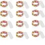 6 Pack 30 LEDs Solar Mason Jar Lids Lights + 12 Pack Fairy Lights Battery Operated 30 Micro LEDs