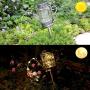 ZYLiWoo-Solar Mason jar Light Lantern， Retro Kettle Shape Lantern 2 Pack, 45 LED Fairy String Mason jar Lantern, Used for Outdoor Terrace Garden Patio Decoration
