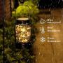 YUEFA Solar Lanterns Outdoor Waterproof, Mason jar Hanging Solar Garden Lights lantrens,for DIY Garden Patio Holiday and Outdoor Large Lawn Decoration