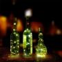 Dreamworth Set of 12 Wine Bottle Cork Lights - 39inch/1m 10 LED Silver Wire Lights String Starry LED Lights for Bottle DIY, Party, Decor, Christmas, Halloween, Wedding or Mood Lights(Warm White)