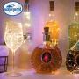 Wine Bottle Lights with Cork 20 Pack Cork Lights LED Mini Fairy String Lights DIY 20 LEDs/Per Light Battery Operated for Home Party Wedding Festival Indoor Outdoor Decoration(Warm White)