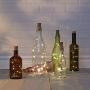 Sterno Home GL42588 LED Cork Wine Bottle Fairy String Lights, 10-Pack, Silver Wire