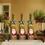 MJ PREMIER Christmas Decoration, Christmas Decor Wine Bottle Lights, Battery Operated LED Glass with Timer, Decorative for Tabletop Display Centerpiece Holiday Party Home (3C)
