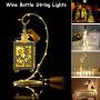 String led Wine Bottle with Cork 20 LED Bottle Lights Battery Cork for Party Wedding Christmas Halloween Bar Decor - Warm White