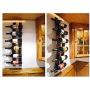 Wall Mounted Wine Rack | Hanging Liquid Bottle Shelf Rustic Barrel Stave Hanging Wooden Wall-Mounted Wine Rack