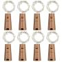 No/Brand Wine Bottle Lights with Cork 8Pcs 1.5m 15 LEDs Cork Shape Silver Copper Wire Battery Powered LED Fairy String Lights for DIY/Decor/Party/Wedding/Christmas/Halloween (Warm White)