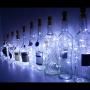 10 Pack 20 LED Wine Bottle Cork Lights Mini Fairy String Lights Copper Wire, Battery Operated Starry Lights for DIY, Festival, Wedding, Party, Indoor, Outdoor Decoration (Cool White)