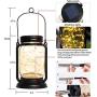 ZYLIWOO Solar Mason jar Light,Hanging Solar Lanterns,Outdoor Waterproof,for Lawn Patio Garden, Yard and Christmas Decoration