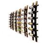 Wall Mounted Wine Rack | Hanging Liquid Bottle Shelf Rustic Barrel Stave Hanging Wooden Wall-Mounted Wine Rack