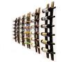 Wall Mounted Wine Rack | Hanging Liquid Bottle Shelf Rustic Barrel Stave Hanging Wooden Wall-Mounted Wine Rack