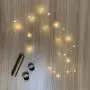 LOFTPLUS Bottle Lights Golden Metal Warm White Lights 1AA Battery-Operated with Daily Timer 6hours Blinking & All The Time On Modes