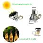 Ostritec Upgraded 8 Pack Solar Wine Bottle Lights,20 LED with Cork Solar Fairy String Lights Silver Wire Light ,Outdoor Waterproof Bottle Lights, for Garden Terrace Party Decoration (Warm White)