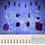 MUMUXI 10 Pack 20 LED Wine Bottle Lights, 3.9ft Silver Wire Cork Lights Battery Operated Fairy Mini String Lights for Liquor Bottles Crafts Party Wedding Halloween Christmas Decor,Cool White MUMUXI 10 Pack 20 LED Wine Bottle Lights, 3.9ft Silver Wire Cork Lights Battery Operated Fairy Mini String Lights for Liquor Bottles Crafts Party Wedding Halloween Christmas Decor,Cool White