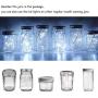 Solar Mason Jar Lights, 4 Pack 20 LED Waterproof Fairy Firefly Jar Lids String Lights (with Jars and Hangers), Garden Patio Yard Wedding Easter Decoration - Cool White