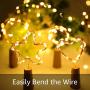 Olafus Wine Bottle Lights, 24 Pack 20 LEDs Cork Lights for Wine Bottles, Mini Fairy Lights Battery Operated Copper Wire Micro Starry String Lights for Jars DIY Crafts Wedding Bar Decor Warm White