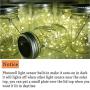 Mason Jar Solar Lights, 30 LEDs 8 Pack Lids String Lights Firefly Jars Waterpoof for Outdoor Christmas Holidays Yard Decorations - Warm White(No Jars)