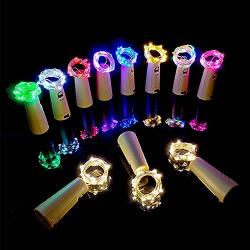 30 LED 9 Pack Wine Bottle Lights with Cork, 9.84ft Battery Operated Cork String Lights DIY Fairy LED Lights for Home Decor, Party, Wedding, Christmas, Halloween, Indoor and Outdoor Decoration