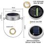 Solar Mason Jar Lights Lids, 10 Pack 30 LED Fairy Lights, Solar Outdoor String Hanging Lights for Mason Jar Décor, Garden Yard Patio Backyard Porch Lawn Decor, Warm White, (Jars Not Included)