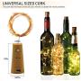 Wine Bottle Lights, 16Packs of LED Copper Wire Light Battery Operated Colourful Fairy String Light for DIY Bottles, Weddings, Christmas, Halloween 20 LEDs Decorative Cork Lights(78Inches Wire)