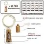 MUMUXI 30 Pack 20 LED Wine Bottle Lights with Cork, 3.3ft Silver Wire Cork Lights Battery Operated Fairy Mini String Lights For Liquor Bottles Party Wedding Halloween Christmas Decorations, Cool White MUMUXI 30 Pack 20 LED Wine Bottle Lights with Cork, 3.3ft Silver Wire Cork Lights Battery Operated Fairy Mini String Lights For Liquor Bottles Party Wedding Halloween Christmas Decorations, Cool White