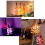 LEDIKON 20 Pack 20 LED Wine Bottle Lights with Cork,3.3Ft Silver Wire Warm White Cork Lights Battery Operated Fairy Bottle Lights for Wedding Party Wine Liquor Bottles Bar Décor