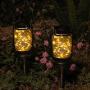 ZYLIWOO Solar Mason jar Light,Hanging Solar Lanterns,Outdoor Waterproof,for Lawn Patio Garden, Yard and Christmas Decoration
