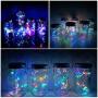 Solar Mason Jar Lights, 8 Pack 15 LED Waterproof Fairy Firefly Jar Lids String Lights with Hangers(NO Jars), Patio Yard Garden Wedding Easter Decoration - Multicolor