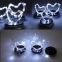 XINGTONG Solar Mason Jar Lid Lights - Solar Fairy Lights Outdoor Waterproof Firefly Jar Lids String Lights for Patio Yard Garden Outdoor Festival Decor (Jars Not Included) (8 Pack)