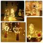Wine Bottle Lights with Cork, Fulighture 6.6FT 20 LED Copper Wire String Light, Battery Operated Mini Fairy String Light for Liquor Bottle Crafts DIY Party Wedding Decoration, Warm White, 5 Pack
