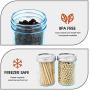 Triple Bubble 12 Pack 8 oz Mason Jars Small Glass Jars with Lids, Blue Canning Jars Ideal for Food Storage, Jam, Canning, Honey, Jelly Jars