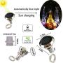KZOBYD 8 Pack Solar Diamond Bottle Lights Creative Bottle Cork with Lights 20 LED Wine Bottle Lights Cork String Fairy Light Solar Powered for Garden Patio Outdoor Tabletop Decor (Warm White)