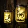 Alritz Solar Mason Jar Lid Lights - 30 LED Warm White Fairy String Lights Lid (Jars Not Included) for Patio Garden Yard Lawn Decor Fit for Regular Mouth Jars