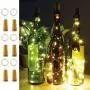 CYLAPEX Pack of 6 Wine Bottle Lights with Cork, 20 LED Wine Bottle with Lights on Copper Wire, LED Cork Lights for DIY of LED Decoration, Wedding Centerpiece, Party, Christmas, Halloween, (Warm White) CYLAPEX Pack of 6 Wine Bottle Lights with Cork, 20 LED Wine Bottle with Lights on Copper Wire, LED Cork Lights for DIY of LED Decoration, Wedding Centerpiece, Party, Christmas, Halloween, (Warm White)