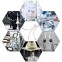 Yosoo 7Pcs Oil Lantern Wick Heat-Resistant Kerosene Wick for Ceramic Holders Torch Wine Bottle Oil Candle Lamp 4inch