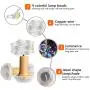 Tatasay Bottle Lights with Cork 2.6ft Silver Wire 9LED Fairy Mini String Light for Liquor Bottles Crafts Party Wedding Decor, 6 Pack