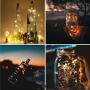 Dreamworth 12 Pack Wine Bottle String Lights, 20 LED 6.6ft AAA Battery Powered Cork Fairy Lights for Bedroom, Birthday Wedding Parties, Home Garden Bar Decoration