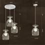 Wine Bottle Ceiling Lamp Pendant Lights Creative Fashion Round Hanging Lamp for Dining Living Rooms Bedroom Cloakroom Bar Cafe Restaurant Corridor Iron LED Chandeliers (3 Light)