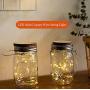 Solar Mason Jars Lights, Solar Powered Lanterns Outdoor Decorative, 20 LED Hanging Solar Lanterns Garden Decor Outdoor Lights , for Room, Patio, Garden, Party, Wedding, Christmas