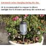 YUEFA Solar Lanterns Outdoor Waterproof, Mason jar Hanging Solar Garden Lights lantrens,for DIY Garden Patio Holiday and Outdoor Large Lawn Decoration