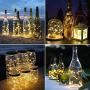 No/Brand Wine Bottle Lights with Cork 8Pcs 1.5m 15 LEDs Cork Shape Silver Copper Wire Battery Powered LED Fairy String Lights for DIY/Decor/Party/Wedding/Christmas/Halloween (Warm White)