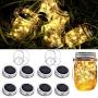 8 Pack Solar Mason Jar Lid String Lights,Warm White Waterproof String Fairy Star Firefly Lights with 8 Hangers Included (No Jars),for Regular Mason Jar Patio Garden Wedding Lantern Table Decor 8 Pack Solar Mason Jar Lid String Lights,Warm White Waterproof String Fairy Star Firefly Lights with 8 Hangers Included (No Jars),for Regular Mason Jar Patio Garden Wedding Lantern Table Decor