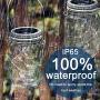 Solar Mason Jar Lights, 8 Pack 15 LED Waterproof Fairy Firefly Jar Lids String Lights with Hangers(NO Jars), Patio Yard Garden Wedding Easter Decoration - Multicolor