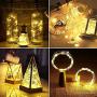 No/Brand Wine Bottle Lights with Cork 8Pcs 1.5m 15 LEDs Cork Shape Silver Copper Wire Battery Powered LED Fairy String Lights for DIY/Decor/Party/Wedding/Christmas/Halloween (Warm White)