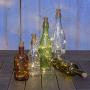 Sterno Home GL42588 LED Cork Wine Bottle Fairy String Lights, 10-Pack, Silver Wire