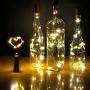 Wine Bottle Cork Lights, iMazer AAA Battery Operated Micro Artificial Copper Wire Starry Fairy String Lights for Christmas, Party, Wedding, Wine Bottle Decorations 6Pack (Battery Powered Warm White)