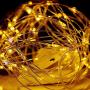 10 Pack Led Fairy String Lights 20 Pre-Installed+10 Replacement Batteries Included, 7.2ft/2.2m 20 Moon Starry LED on Silver Coated Copper Wire - 2 x CR2032 Battery Operated Lights (Yellow)