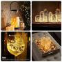 Wine Bottle Lights, LED Cork Fairy Lights Set of 6, Jar String Light for Bedroom Patio Wedding Party Christmas etc