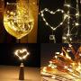 Wine Bottle Cork Lights, iMazer AAA Battery Operated Micro Artificial Copper Wire Starry Fairy String Lights for Christmas, Party, Wedding, Wine Bottle Decorations 6Pack (Battery Powered Warm White)