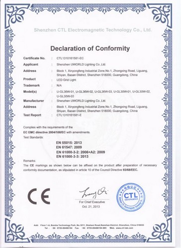 CE Declaration of Comformity CE Declaration of Comformity